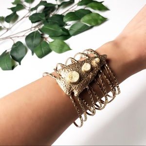 Gold Bohemian Chunky Bracelet